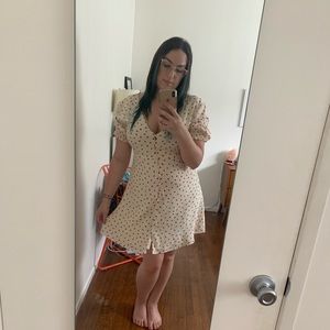 Madewell Silk Strawberry Dress